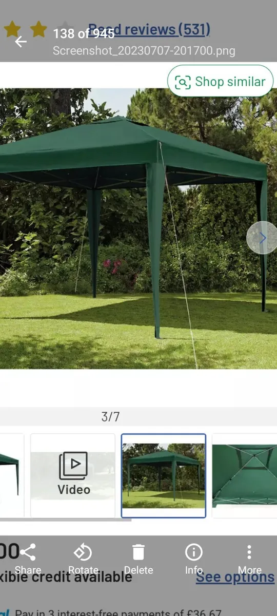 Brand new pop-up waterproof gazebo - Image 1