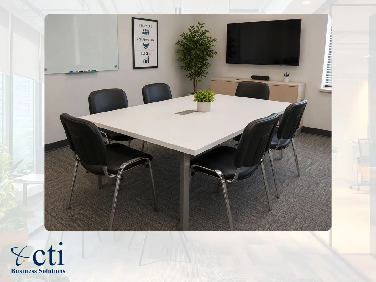 50 X Black Stacking Meeting Chairs - NEW - Image 4