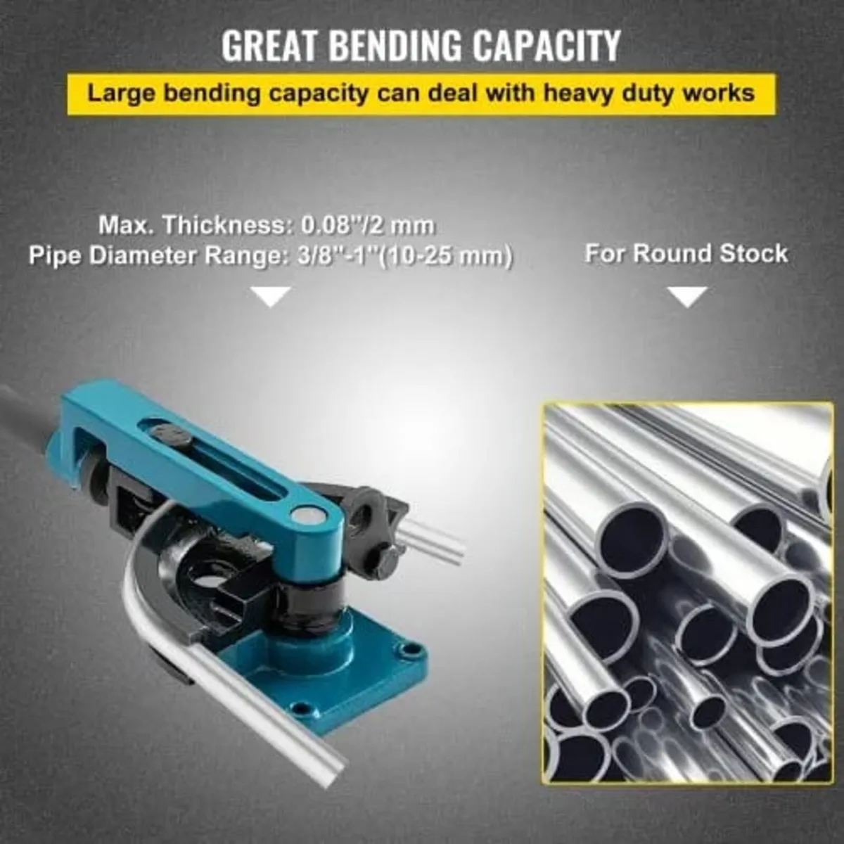 Pipe Bender 3/8 to 1 Inch Pipe Tubing Bender Tube - Image 4