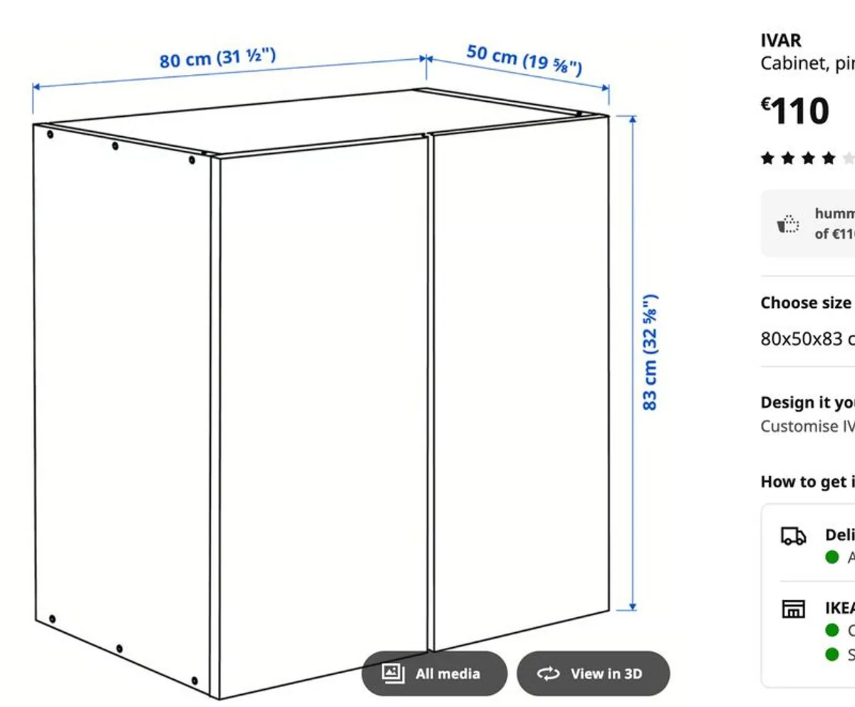 Ikea Ivar Tv Stand cabinet - Image 3