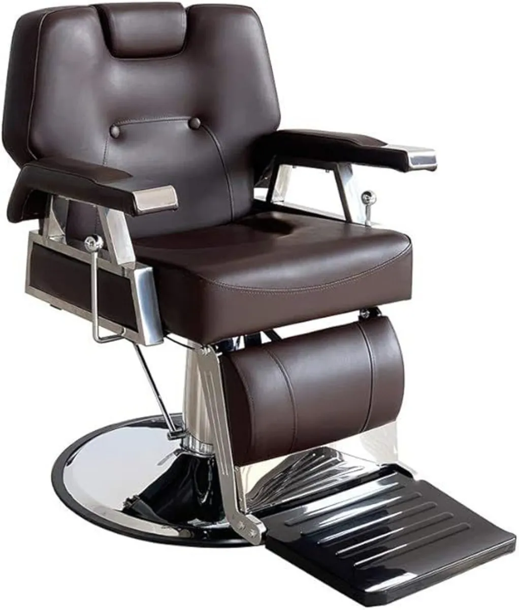 Barber Chair Hydraulic Faux Leather Chair - Image 4