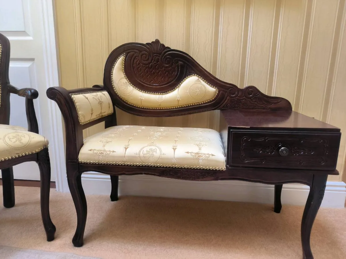 Telephone table and matching chair - Image 2