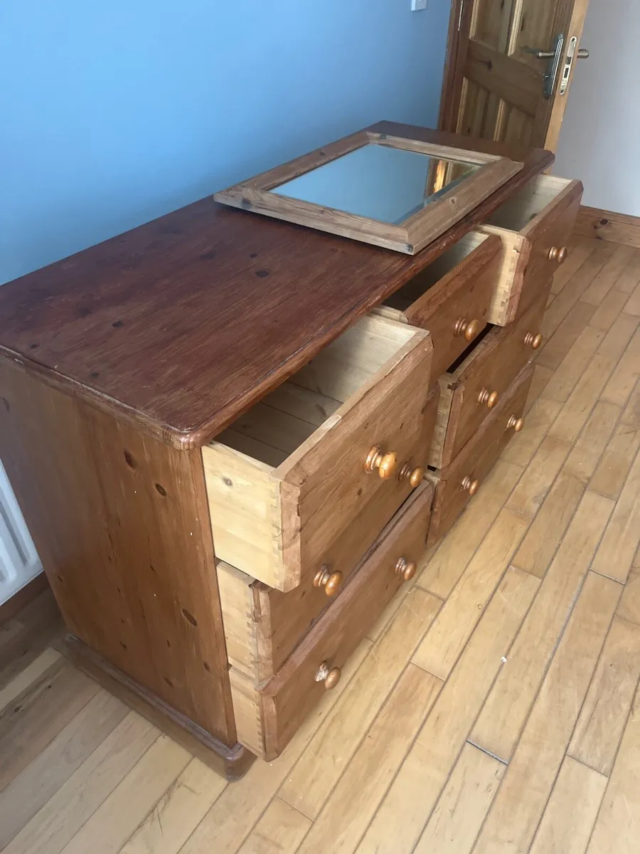 Solid pine wardrobe/shelving/chest drawers - Image 2