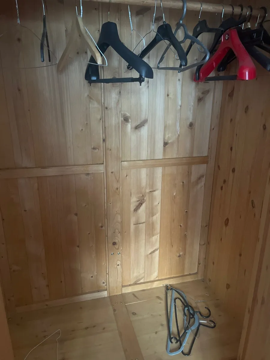Solid pine wardrobe/shelving/chest drawers - Image 4