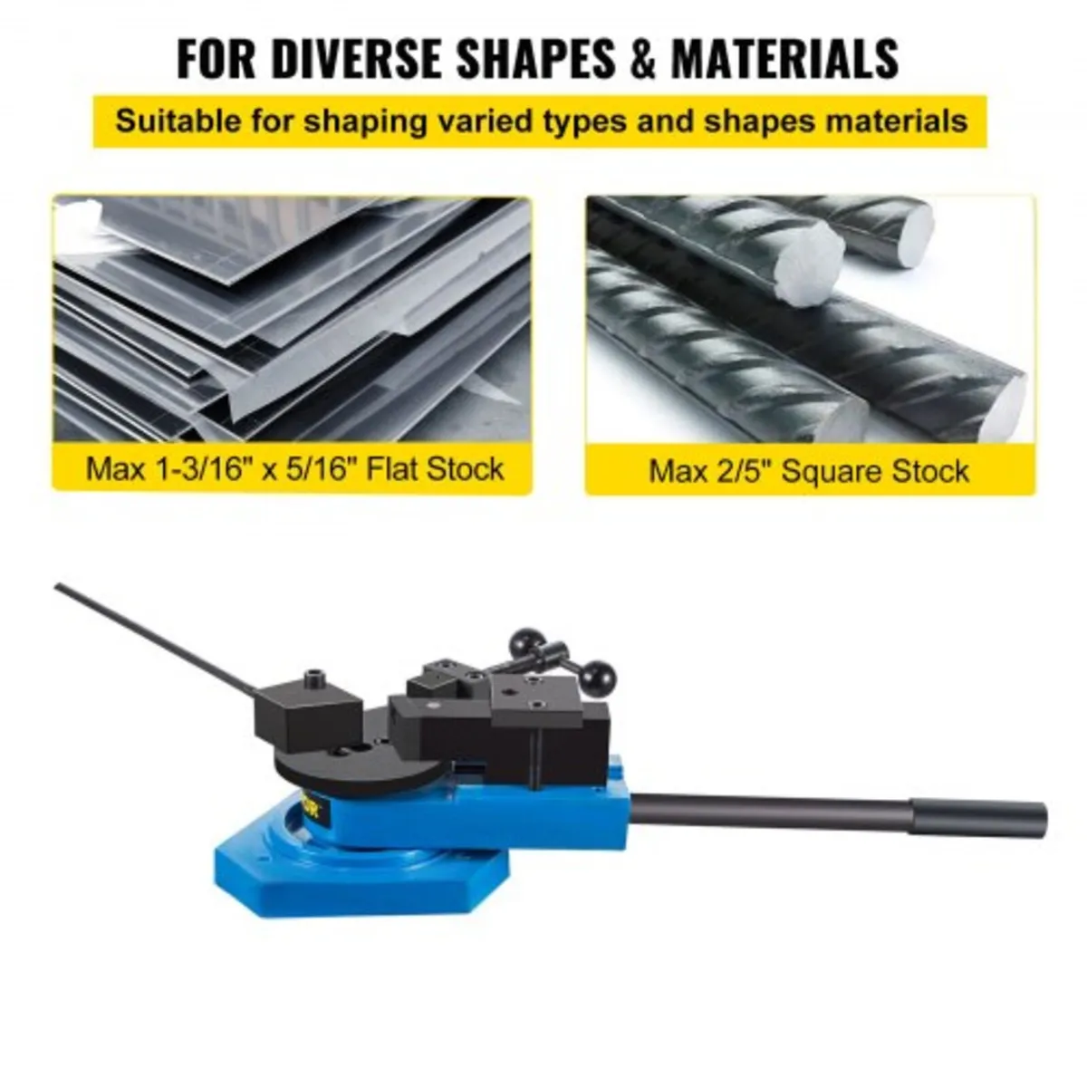 Compact Bender Metal Manual Floor Type 7 Dies 1-3" - Image 2