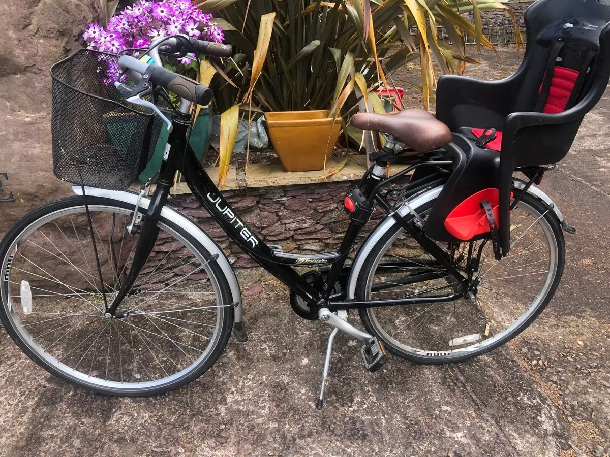 28” ladies bike with child seat - Image 1