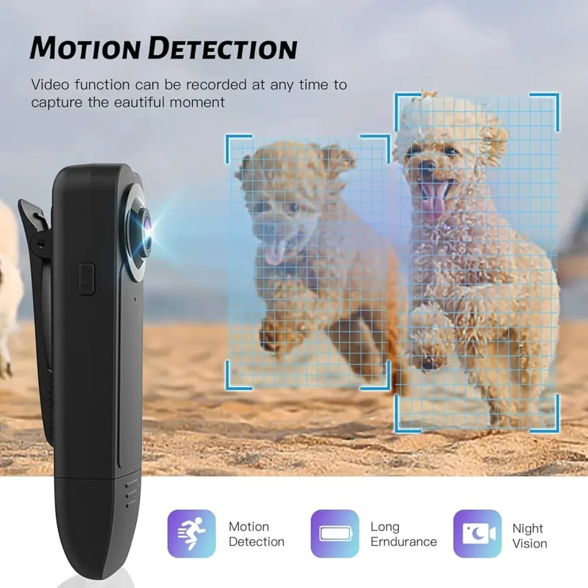 Upgraded Mini Body Camera 1080P Police Body Camera - Image 4