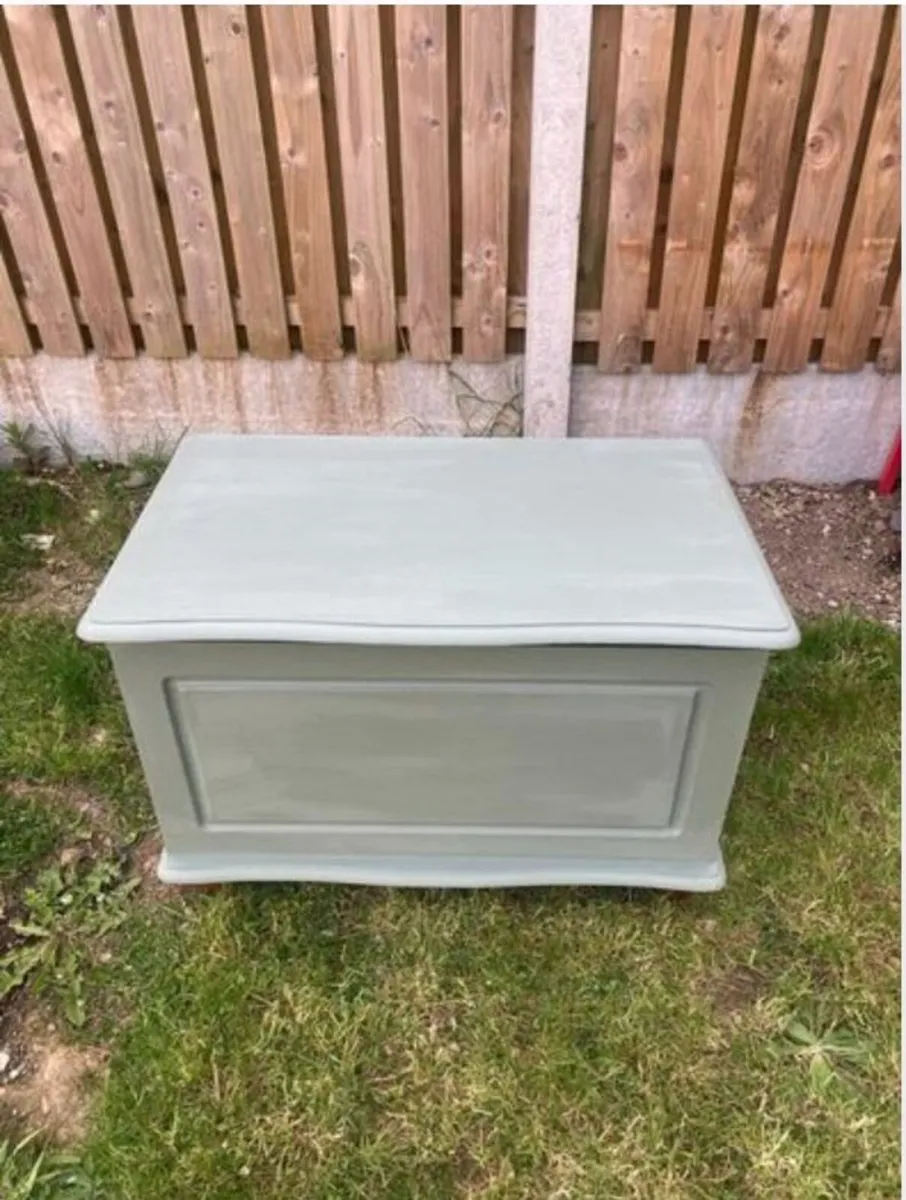 Wood blanket Chest, Box - Image 2