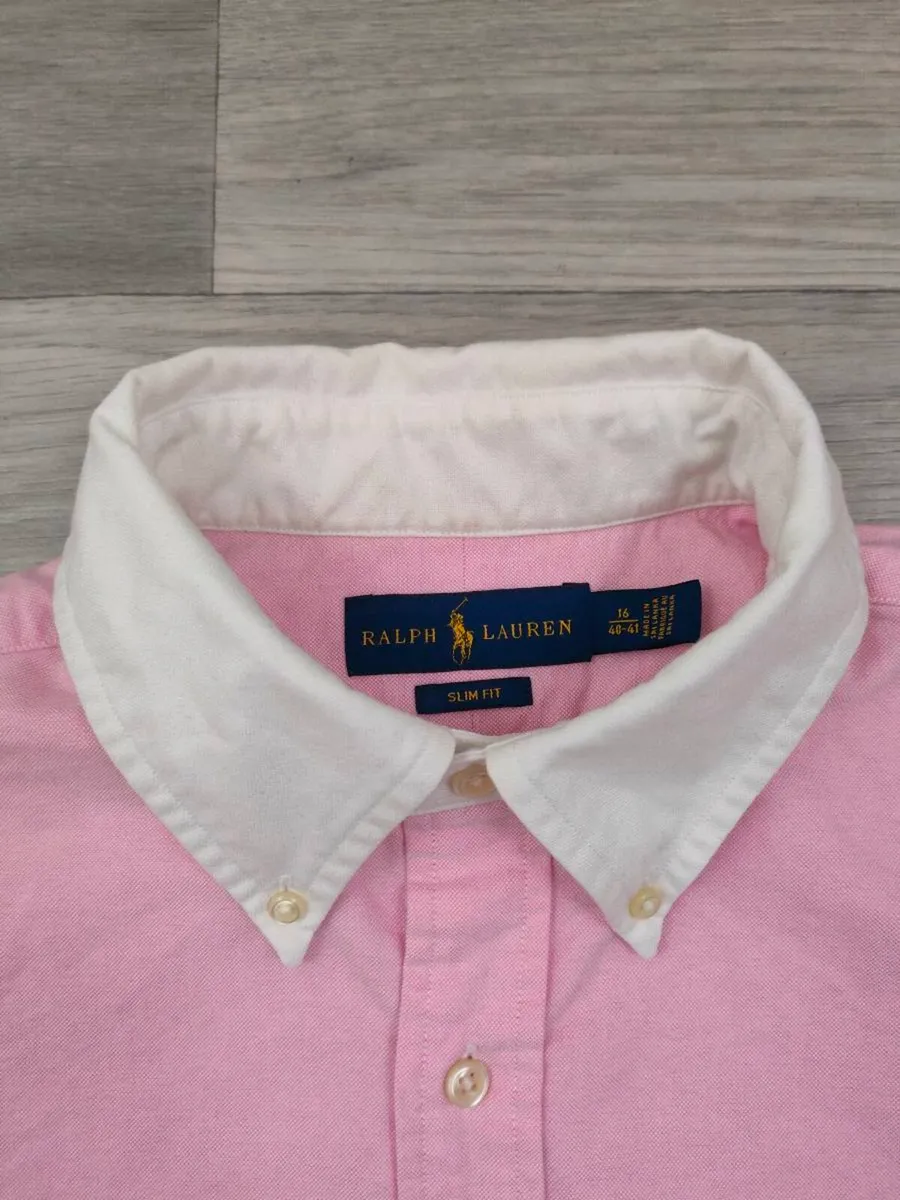 Polo Ralph Lauren Oxford Shirt Mens Large Slim Fit - Image 4