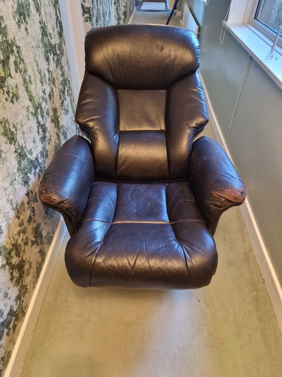 2 Leather Arm Chairs - Image 2