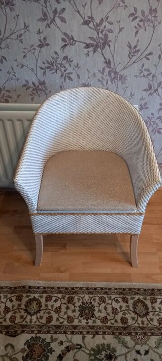 Basket Weave Commode Chair - Image 1