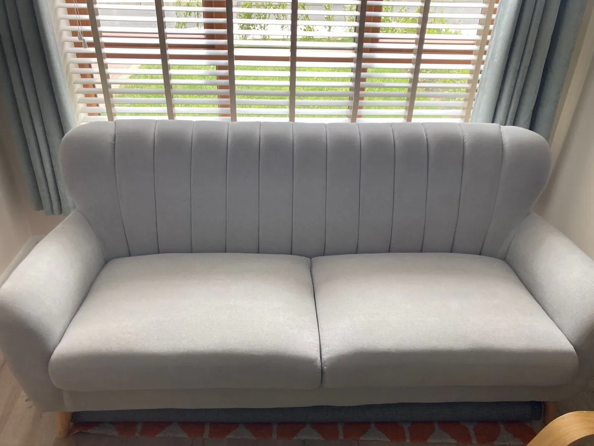 3-Seater Grey Sofa (EZ Living) - Image 3
