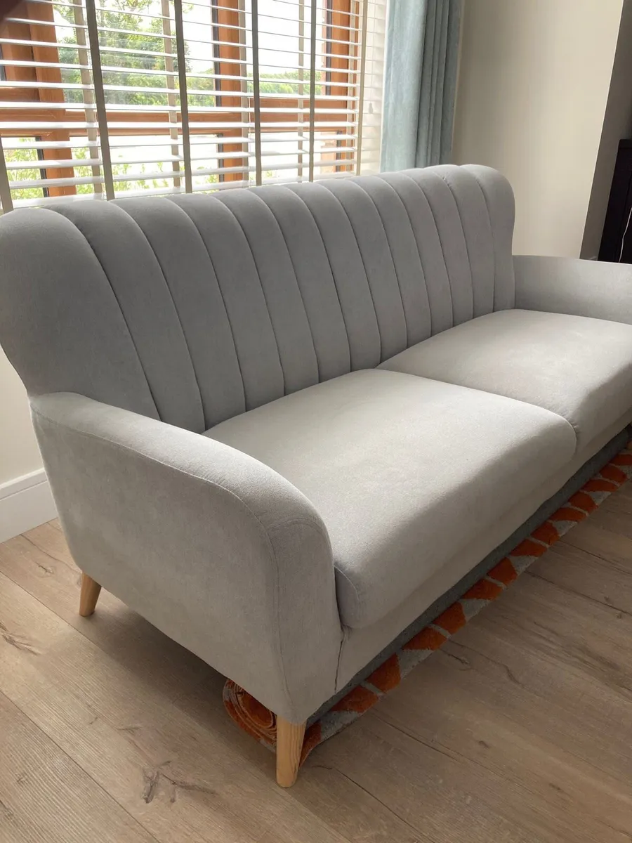 3-Seater Grey Sofa (EZ Living) - Image 1