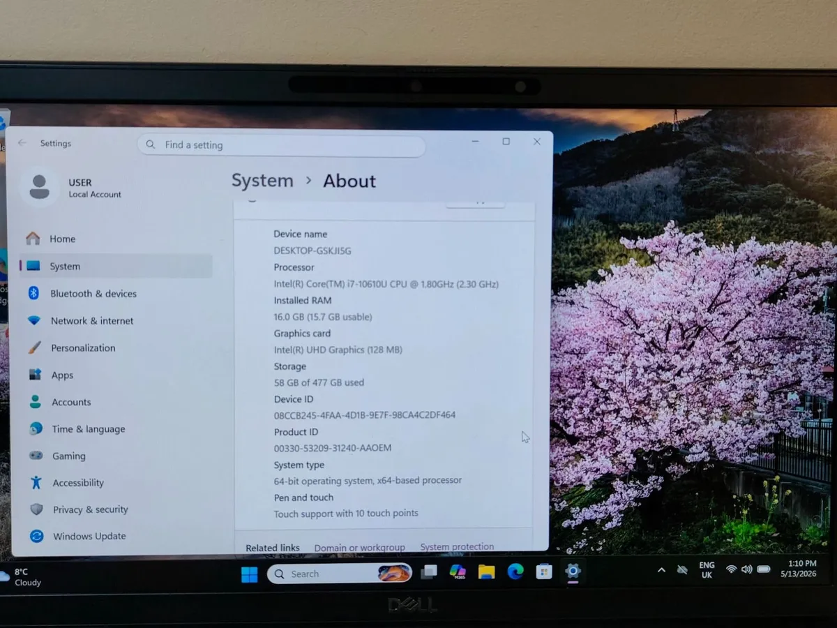 Dell latitude 7410 Intel i7 10th Gen - Image 2