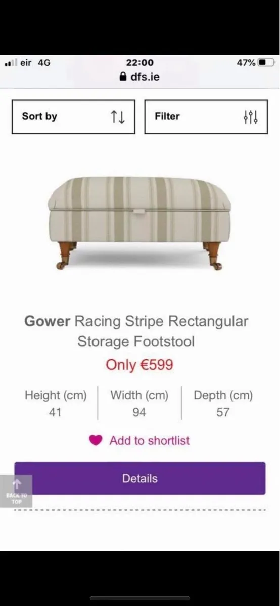 Footstool/ ottoman - Image 1