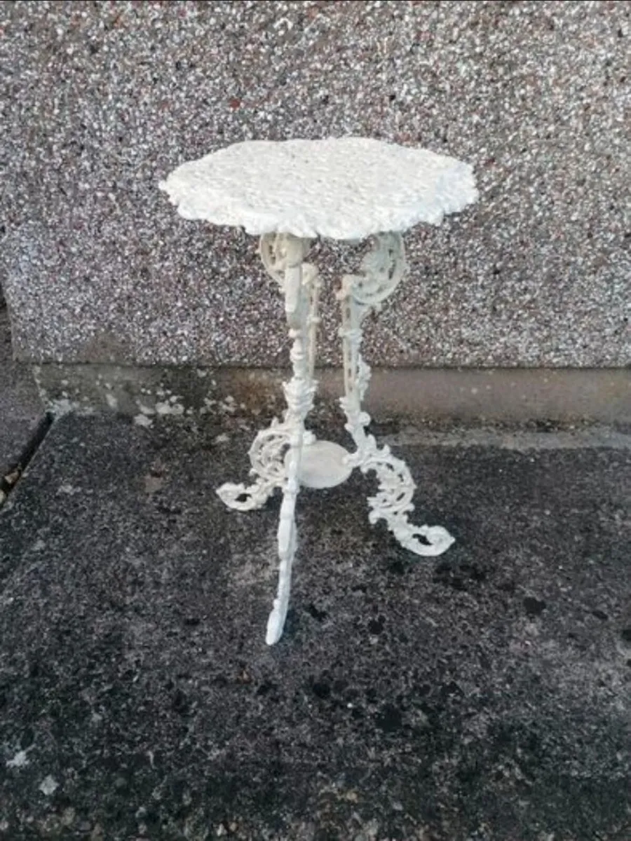 French Cast Iron Indoor / Outdoor Garden Table - Image 1