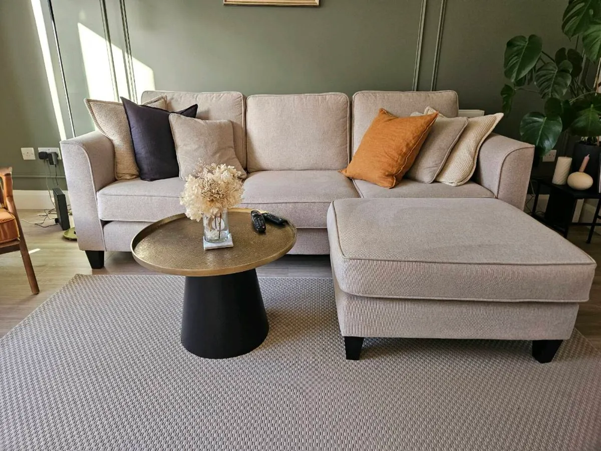 Sofa & Pouf - Image 1