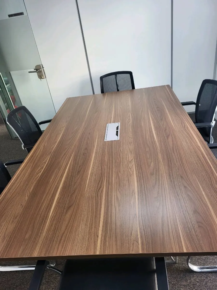 Superb 2.2m x 1.3m Boardroom Table and Chairs - Image 2