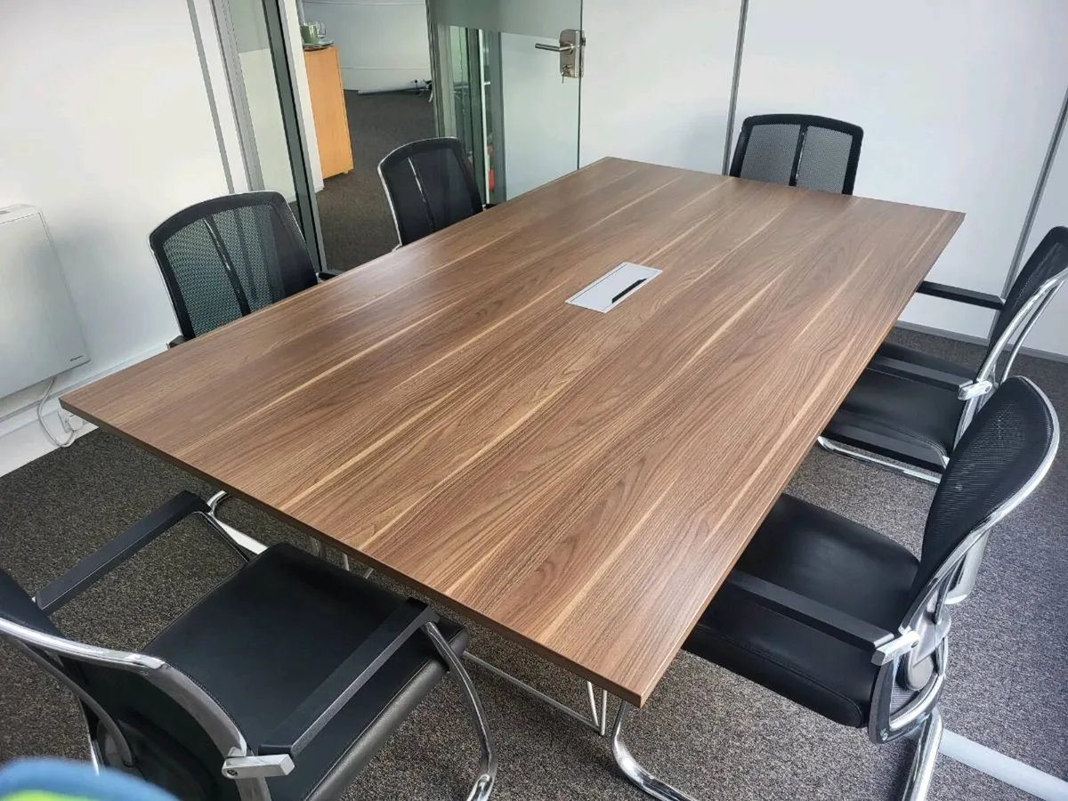 Superb 2.2m x 1.3m Boardroom Table and Chairs - Image 3