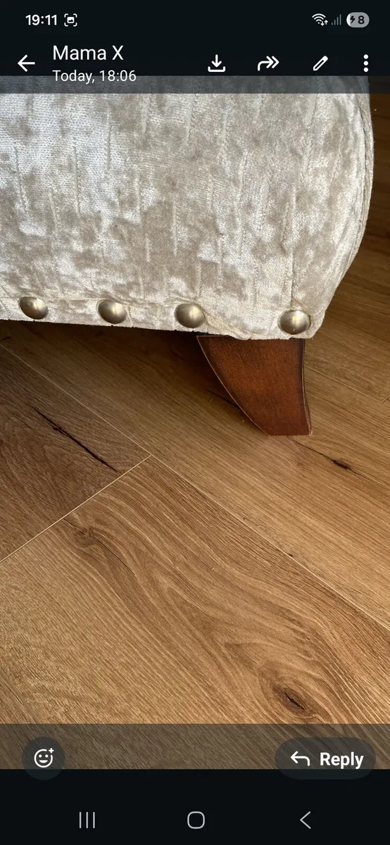 Large Custom One off Chair & foot stool - Image 3