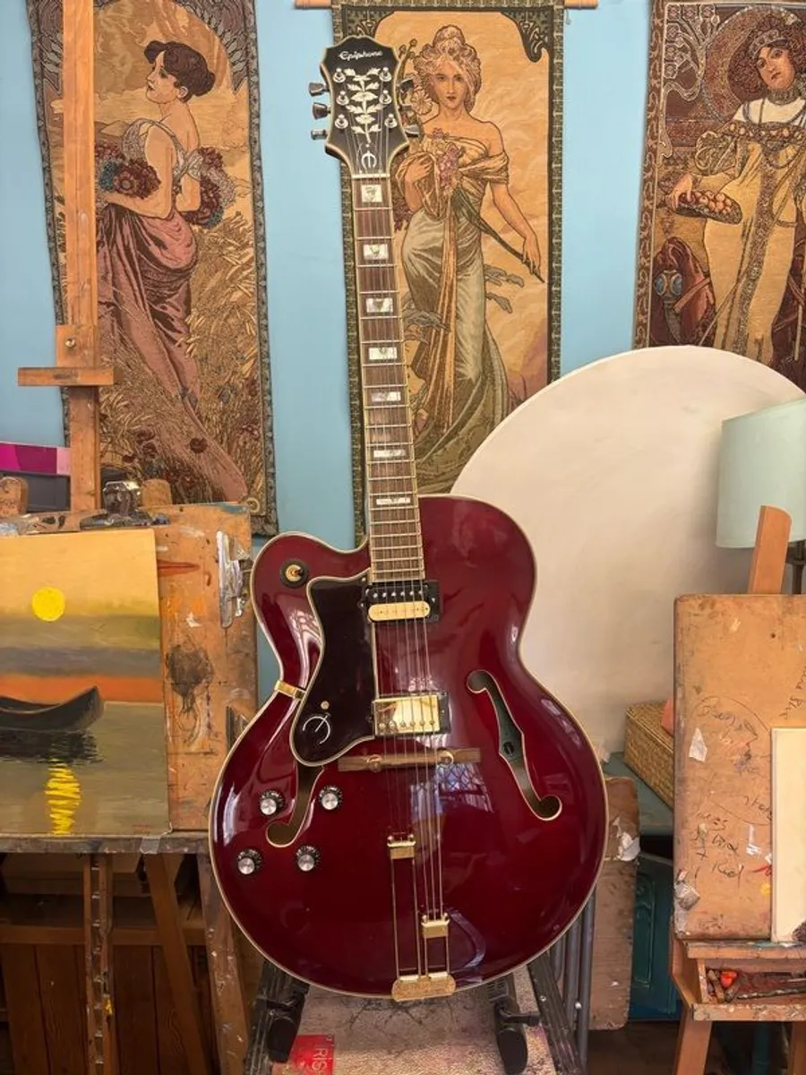 Epiphone Broadway left handed with upgrades - Image 1