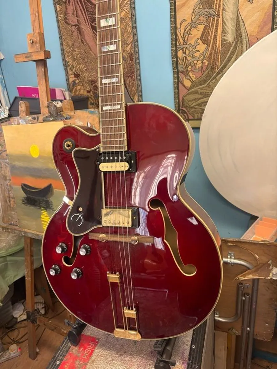 Epiphone Broadway left handed with upgrades - Image 2