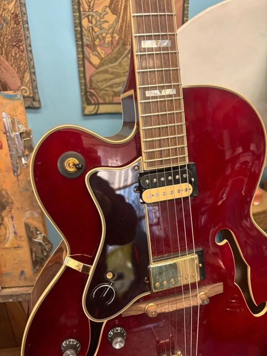 Epiphone Broadway left handed with upgrades - Image 4