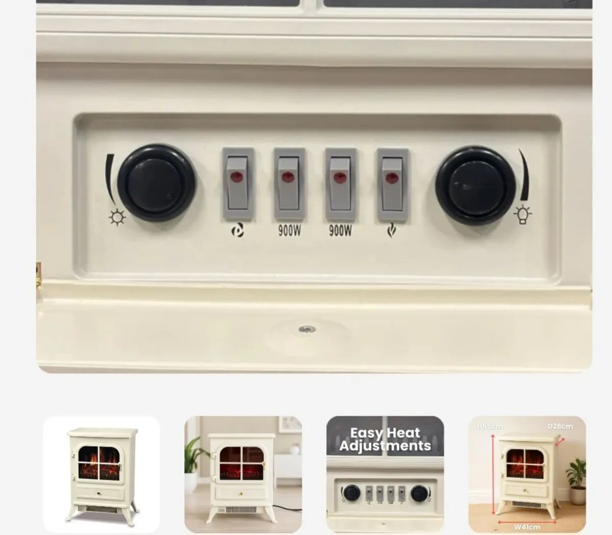 De Vielle Cream Electric Stove - Image 2