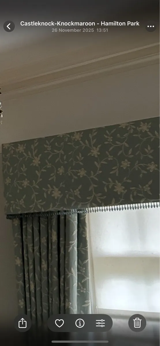 Curtains and Bespoke Pelmet - Image 1