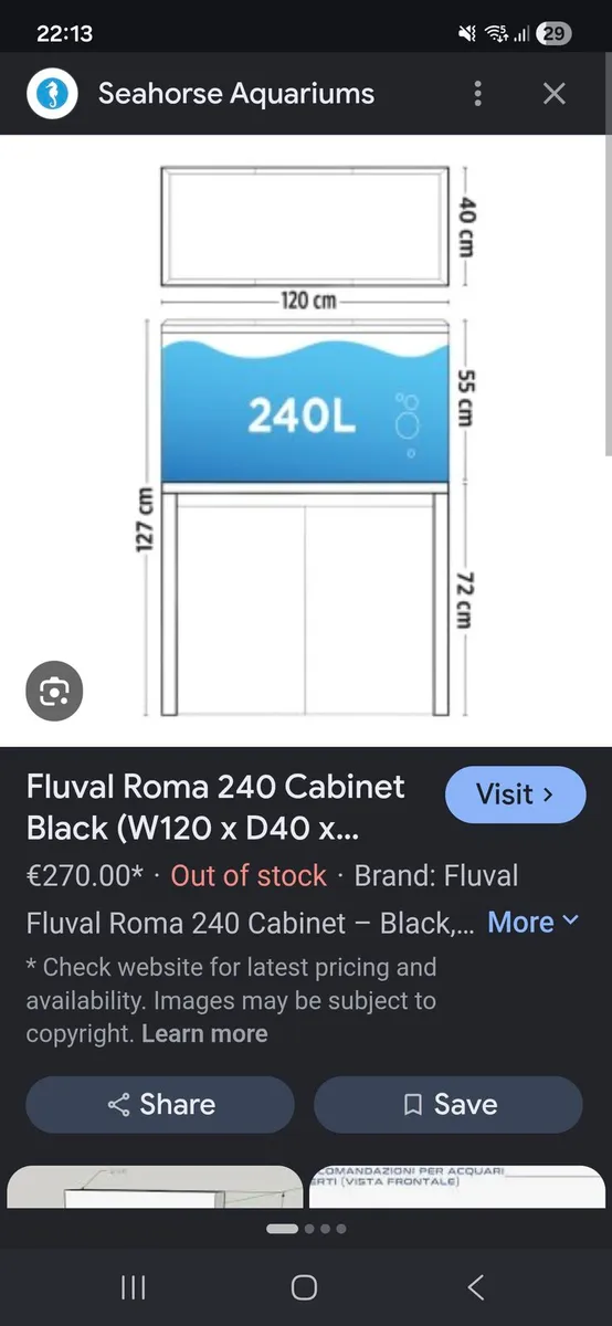 Fluval 240L aquarium - Image 3
