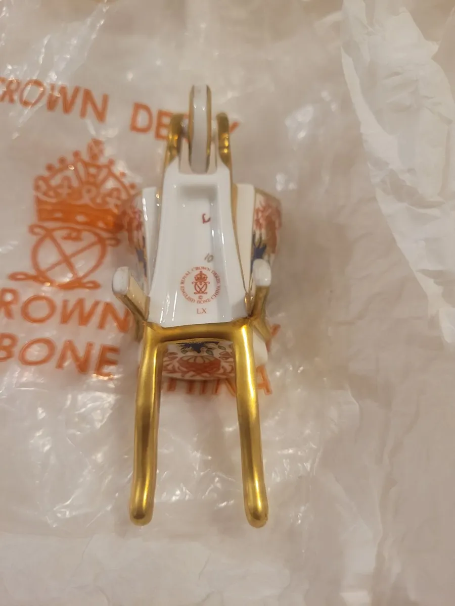 Minature Crown Derby Imari Ornament - Image 1