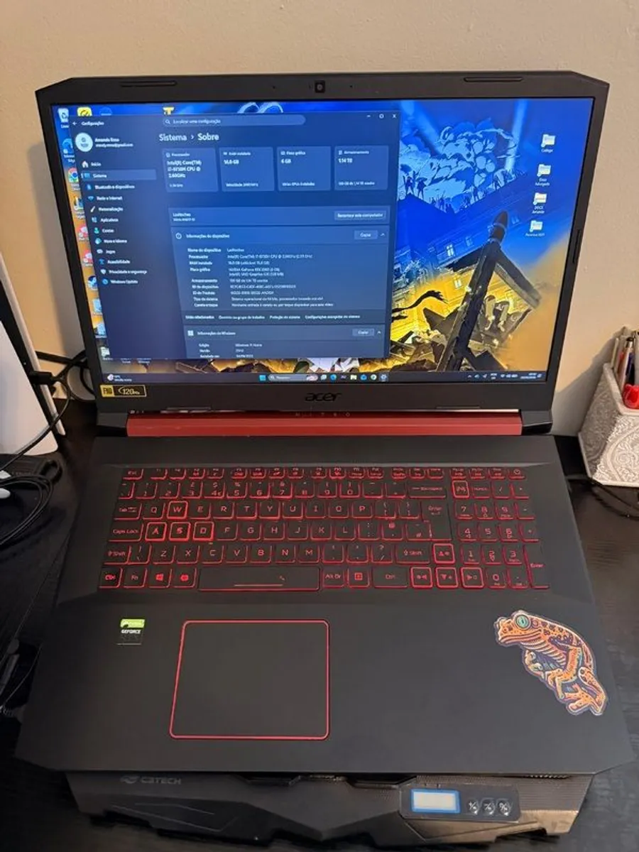 Gaming Laptop Acer Nitro 5 RTX 2060 i7 16GB 1TB SSD 17.3" 120Hz - Image 1