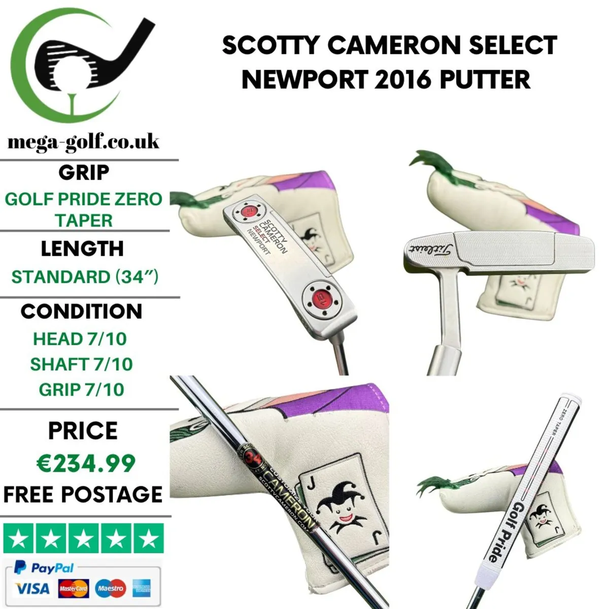 Scotty Cameron Select Newport 2016 Putter / 34" - Image 1