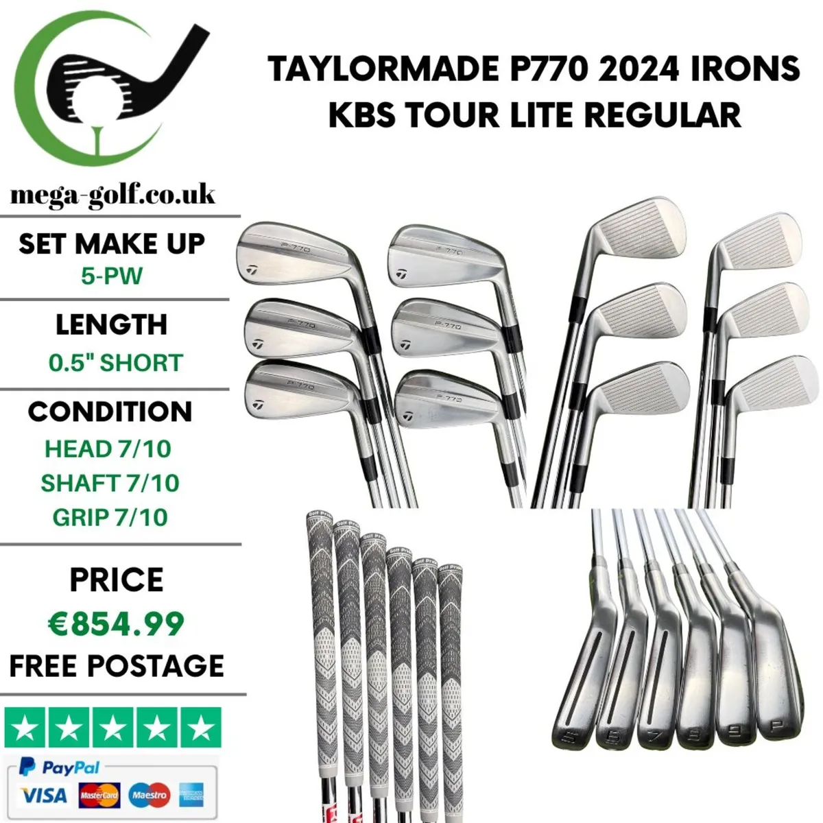 Taylormade P770 2024 Irons / 5-Pw / Regular - Image 1