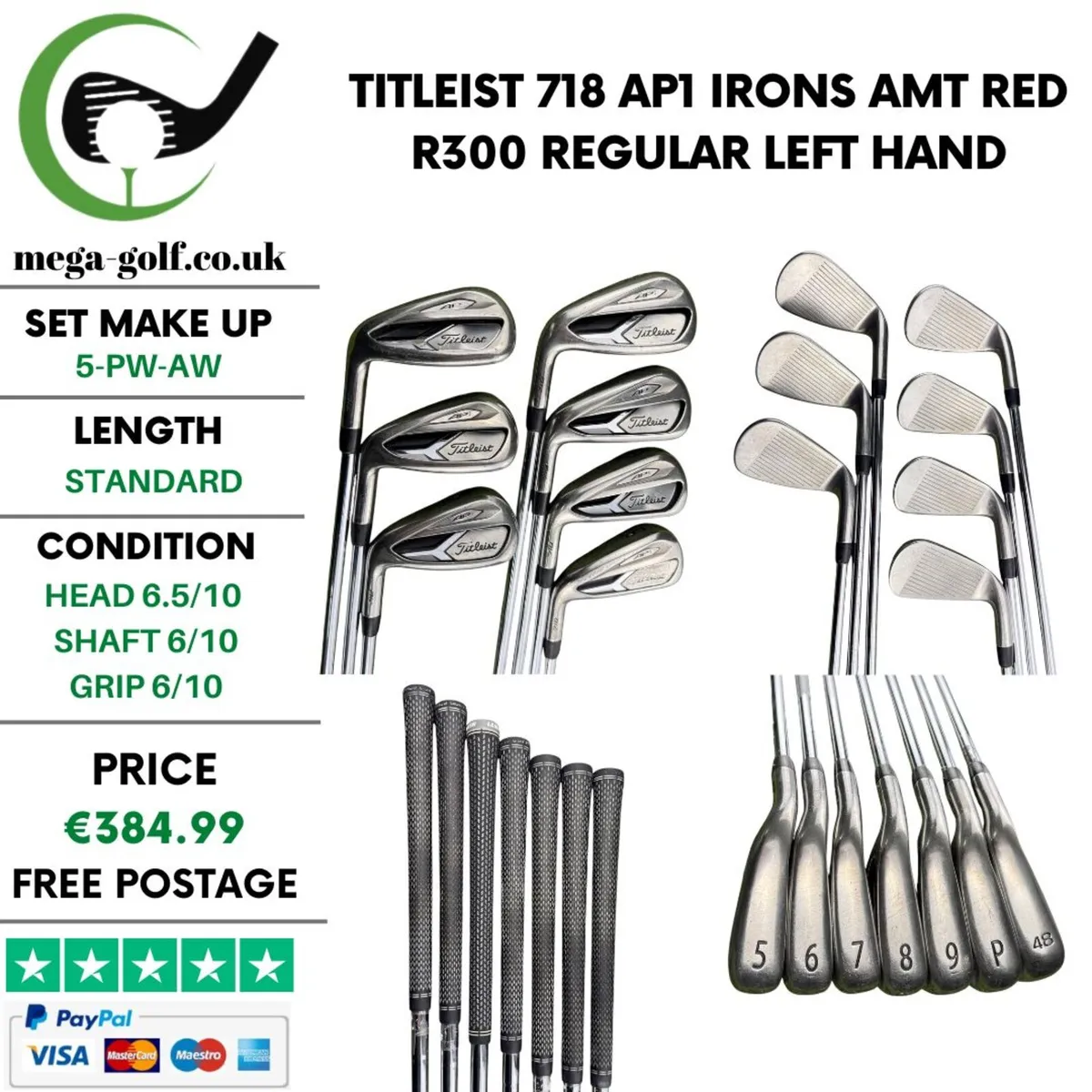 Titleist 718 AP1 Irons / 5-Pw-Aw / Regular - Image 1