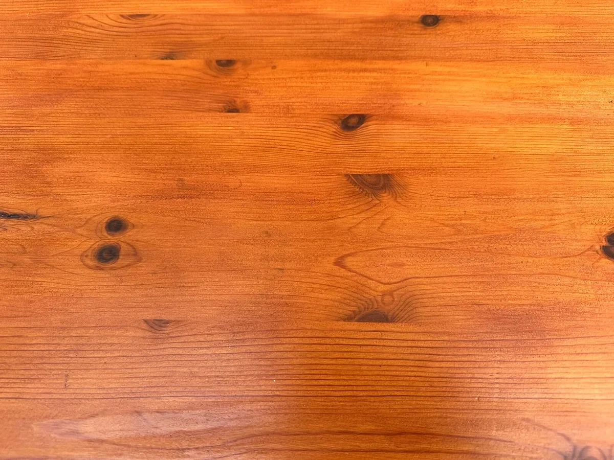 Solid Pine Curved TV Stand / Media Console - Image 3