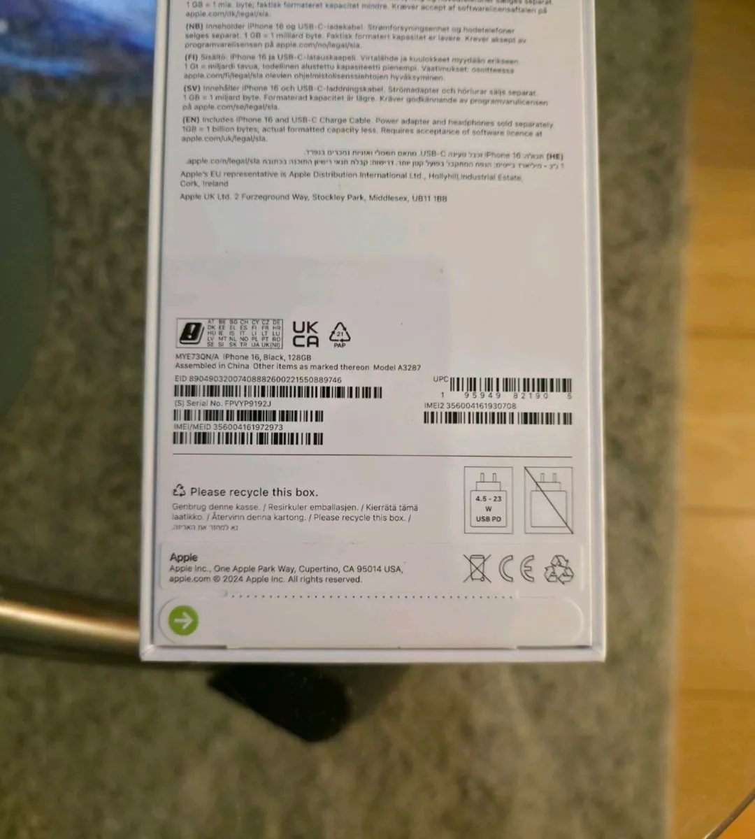 Apple Iphone 16 128GB IRISH - Image 2