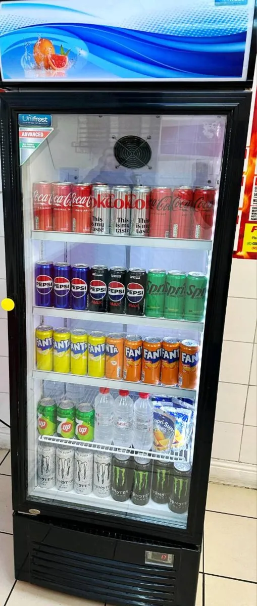 Commercial Display Fridge Drinks Cooler 300L LED - Image 2