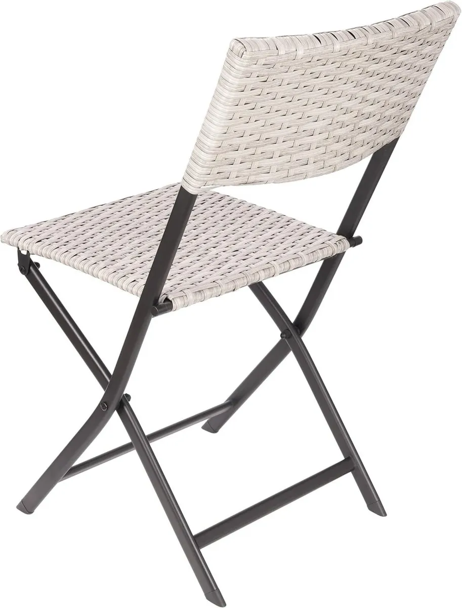 Set of 3 Garden Chair Lugano - Polyrattan - Image 3