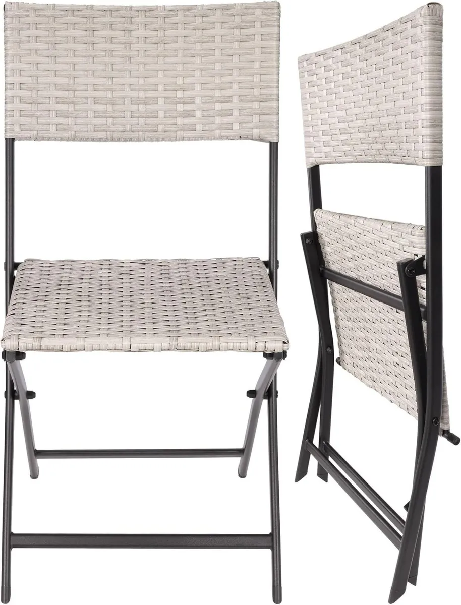 Set of 3 Garden Chair Lugano - Polyrattan - Image 4