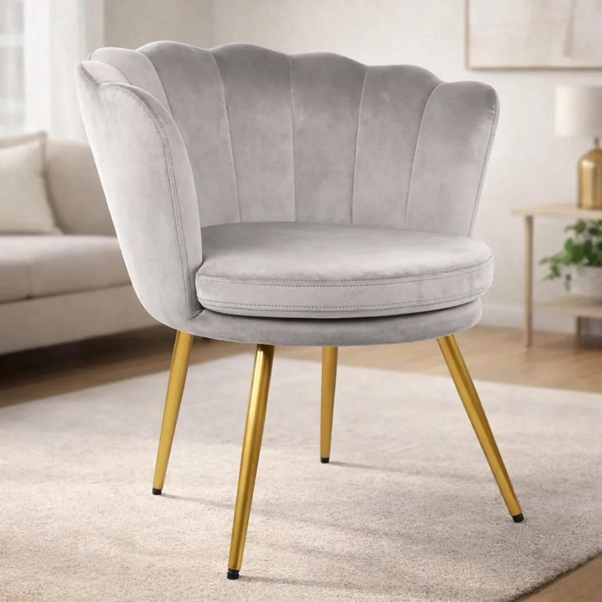 Flora Accent Tub Chair with Petal Back Armchair - Image 2