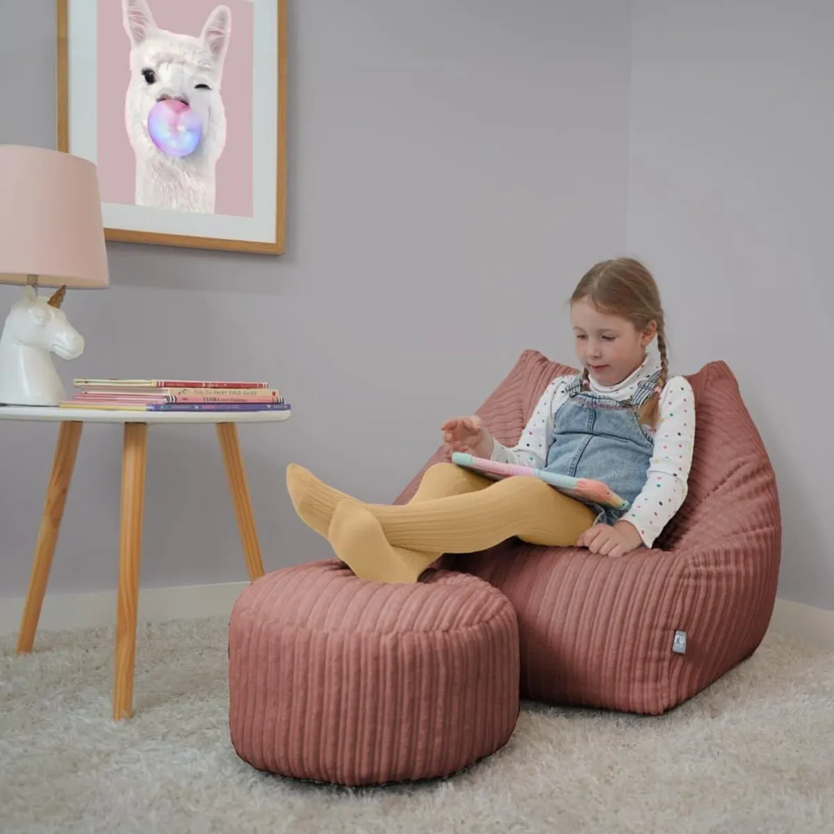 rucomfy Big Kids and Teen Ivory Corduroy Snuggle - Image 2