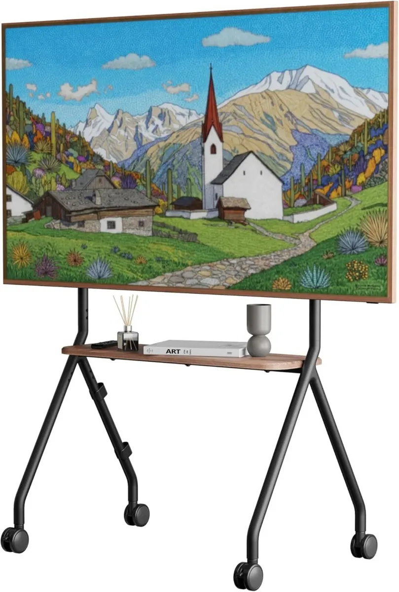 Mobile TV Stand on Wheels for 49–80 Inch TVs - Image 1