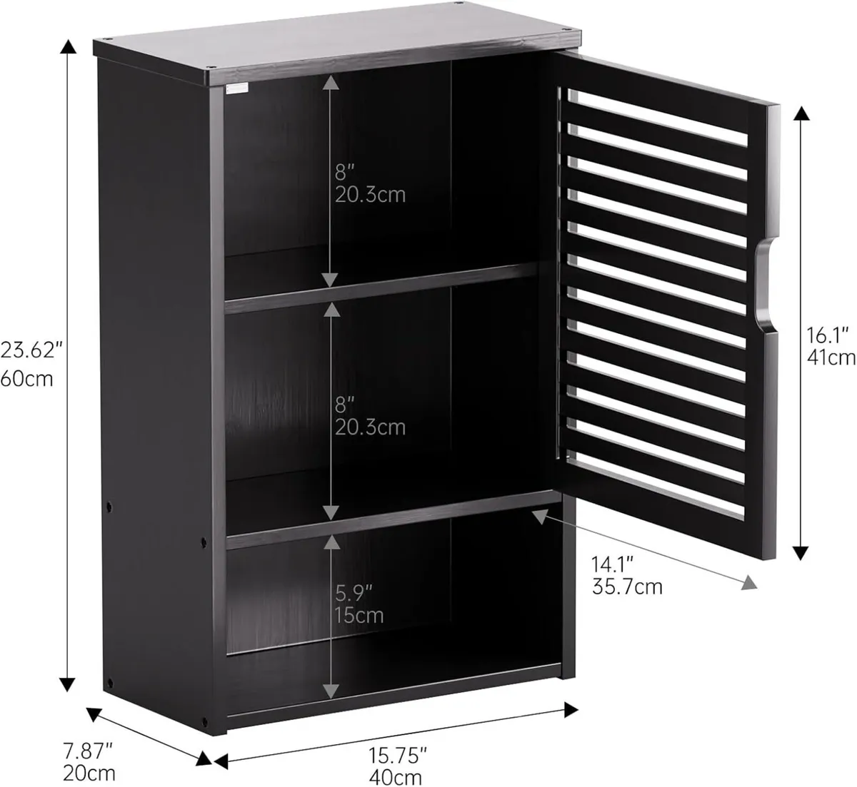 Bathroom Storage Cabinet Wall Mounted Hanging - Image 3