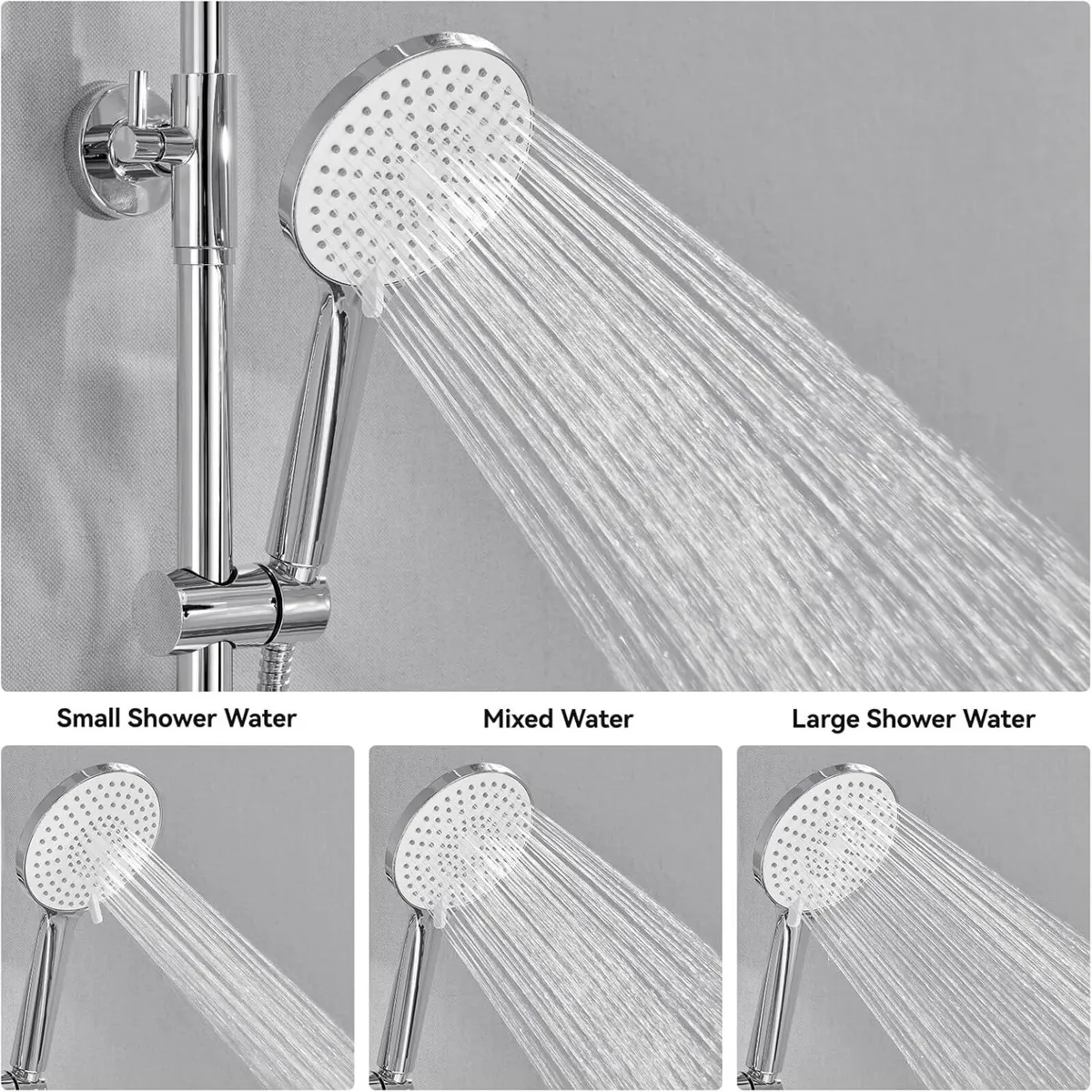 Thermostatic Shower Mixer Set 25cm Overhead - Image 4
