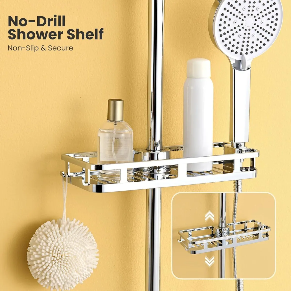Shower Riser Rail Kit with 10 Rainfall Head High - Image 3