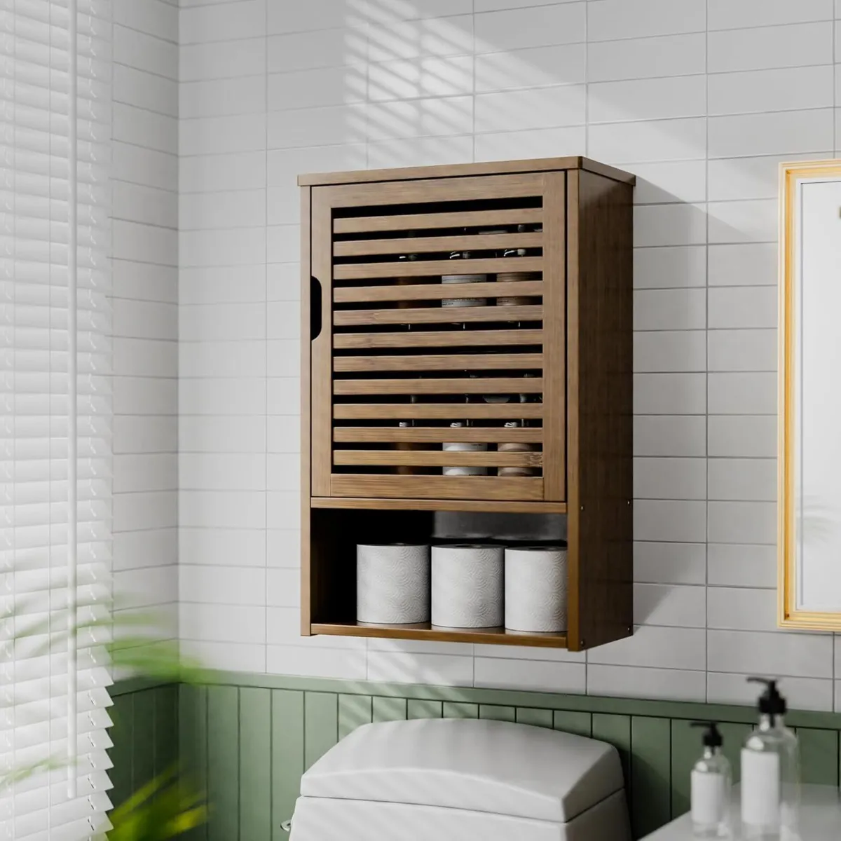 Medicine Cabinet Wall Hanging with Adjustable - Image 2