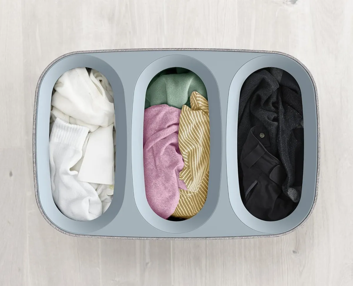 Tota Trio 90 litre laundry separation basket with - Image 3