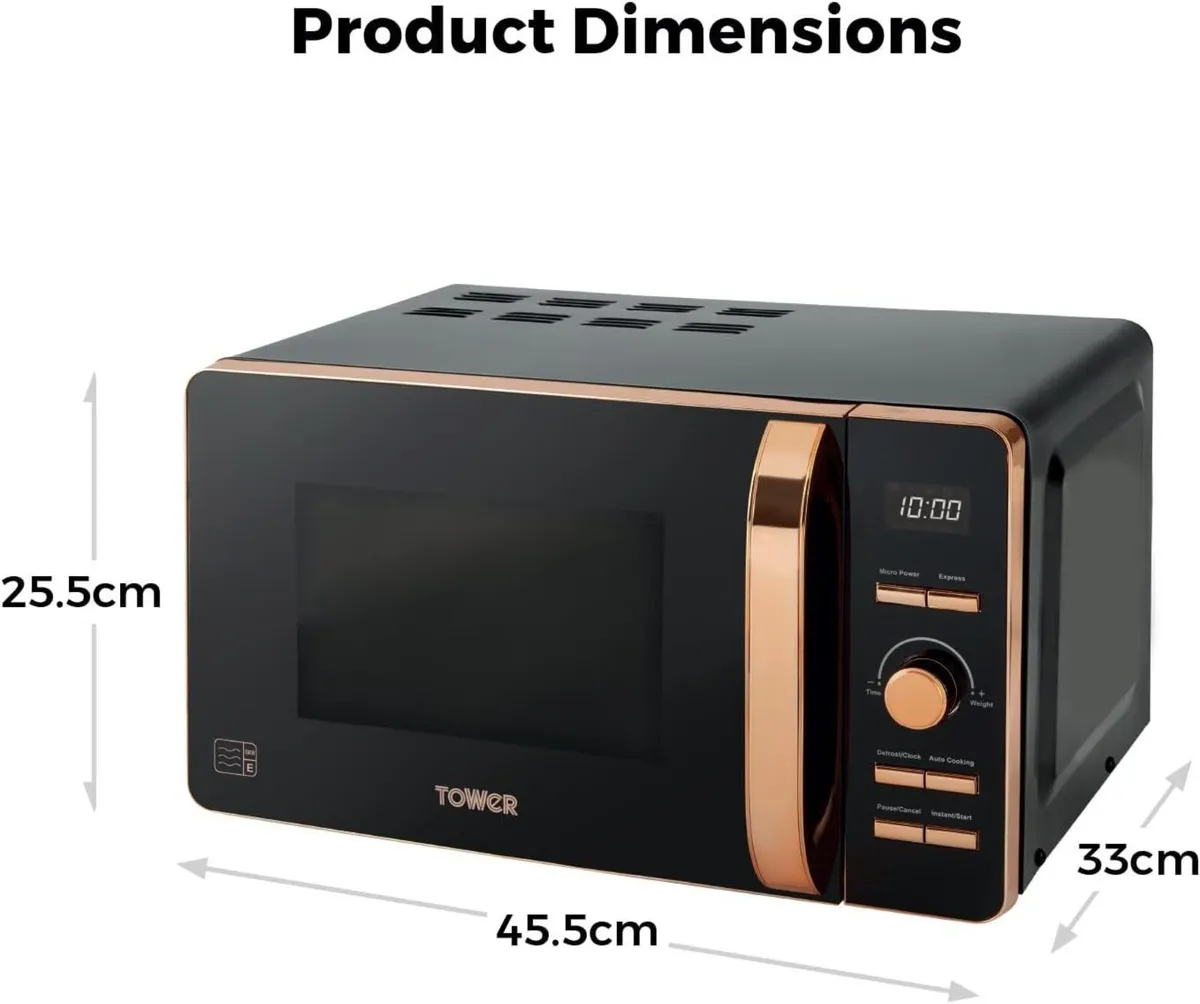 Digital Microwave with 60-Minute Timer and 8 - Image 2
