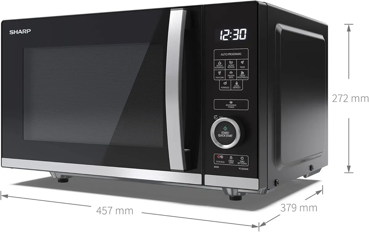 YC-QS204AU-B Compact 20 Litre 800W Digital - Image 3